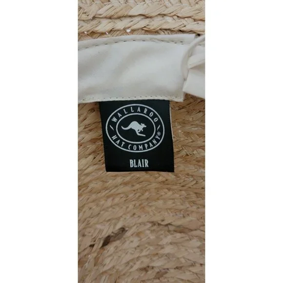 Wallaroo Hat Company Blair Raffia Sun Hat UPF 50+ Skin Cancer Foundation NWT - Picture 8 of 10